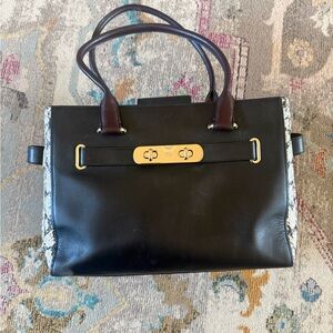 Coach 🐎 Swagger Carryall Colorblock Exotic Python 🐍